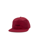Unstructured Nylon Hat 'Burgundy'